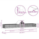 vidaXL horganyzott acél tyúkól 10 x 2 x 2 m