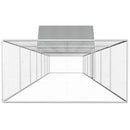 vidaXL horganyzott acél tyúkól 14 x 2 x 2 m