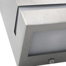 vidaXL 2 db ezüstszínű négyszögű kültéri fali lámpa 35 W