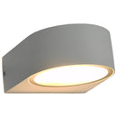 vidaXL 2 db fehér kerek kültéri LED falilámpa 11 W