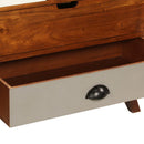 vidaXL tömör akácfa tálalószekrény 115 x 35 x 86 cm