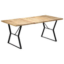 vidaXL tömör mangófa étkezőasztal 180 x 90 x 76 cm