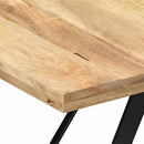 vidaXL tömör mangófa étkezőasztal 180 x 90 x 76 cm