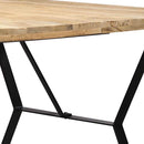 vidaXL tömör mangófa étkezőasztal 180 x 90 x 76 cm