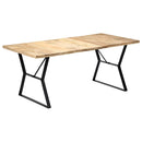 vidaXL tömör mangófa étkezőasztal 180 x 90 x 76 cm
