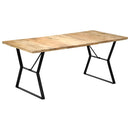vidaXL tömör mangófa étkezőasztal 180 x 90 x 76 cm
