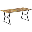 vidaXL tömör újrahasznosított fa étkezőasztal 180 x 90 x 76 cm