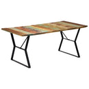 vidaXL tömör újrahasznosított fa étkezőasztal 180 x 90 x 76 cm