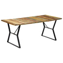 vidaXL tömör újrahasznosított fa étkezőasztal 180 x 90 x 76 cm
