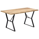 vidaXL tömör mangófa étkezőasztal 140 x 80 x 76 cm