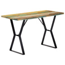 vidaXL tömör újrahasznosított fa étkezőasztal 120 x 60 x 76 cm