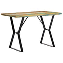 vidaXL tömör újrahasznosított fa étkezőasztal 120 x 60 x 76 cm