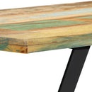 vidaXL tömör újrahasznosított fa étkezőasztal 120 x 60 x 76 cm