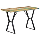 vidaXL tömör újrahasznosított fa étkezőasztal 120 x 60 x 76 cm