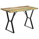 vidaXL tömör újrahasznosított fa étkezőasztal 120 x 60 x 76 cm
