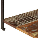 vidaXL tömör újrahasznosított fa dohányzóasztal polccal 100x60x35 cm