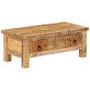 vidaXL tömör mangófa dohányzóasztal 90 x 45 x 35 cm
