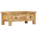 vidaXL tömör mangófa dohányzóasztal 90 x 45 x 35 cm