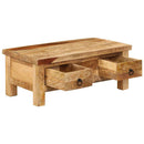 vidaXL tömör mangófa dohányzóasztal 90 x 45 x 35 cm