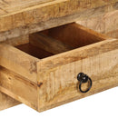 vidaXL tömör mangófa dohányzóasztal 90 x 45 x 35 cm