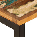 vidaXL tömör újrahasznosított fa és acél dohányzóasztal 100x50x35 cm