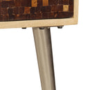 vidaXL tömör mangófa tálalószekrény 120 x 30 x 75 cm