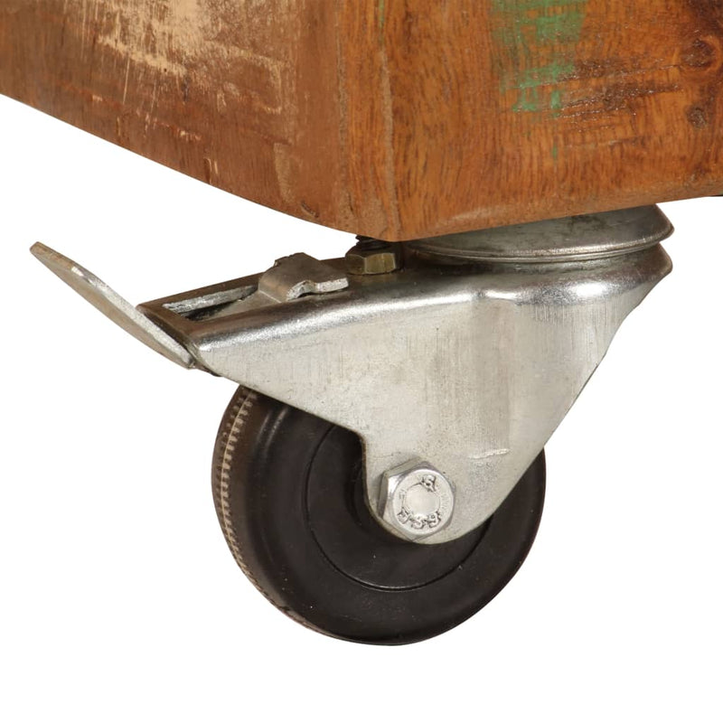 vidaXL tömör újrahasznosított fa dohányzóasztal 85 x 55 x 40 cm