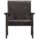 vidaXL szürke valódi bőr karosszék