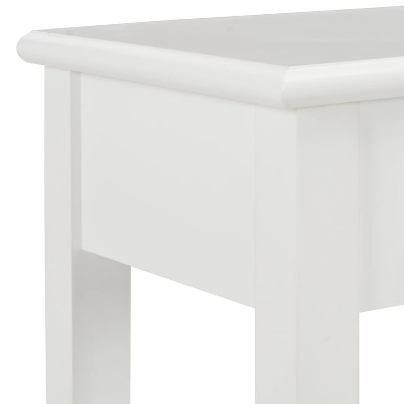 vidaXL fehér fa tálalóasztal 110 x 35 x 80 cm