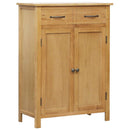 vidaXL tömör tölgyfa cipősszekrény 76 x 37 x 105 cm