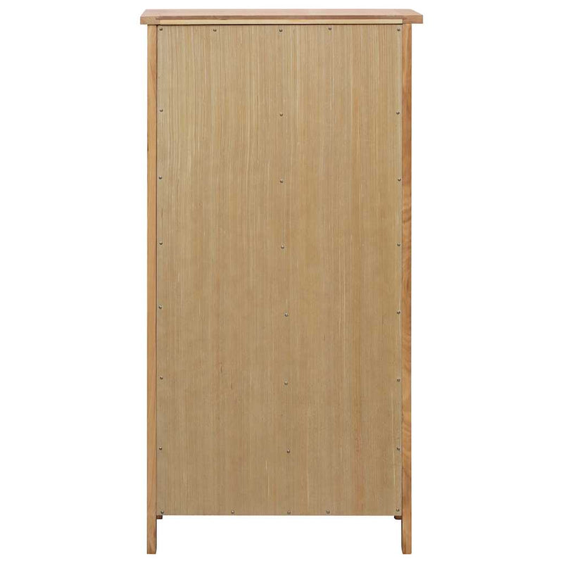 vidaXL tömör tölgyfa cipősszekrény 76 x 37 x 105 cm