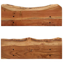 vidaXL 2 db tömör akácfa fali polc 60x20x18 cm