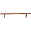 vidaXL 2 db tömör akácfa fali polc 90x20x18 cm