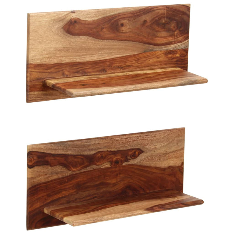vidaXL 2 db tömör kelet-indiai rózsafa fali polc 58x26x20 cm