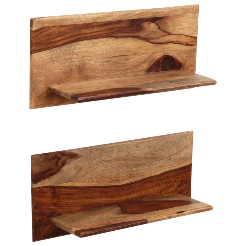 vidaXL 2 db tömör kelet-indiai rózsafa fali polc 58x26x20 cm