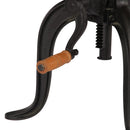 vidaXL tömör mangófa és öntöttvas kisasztal 45 x (45-62) cm