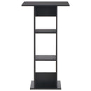 280206 vidaXL Bar Table Black 60x60x110 cm