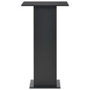 280206 vidaXL Bar Table Black 60x60x110 cm