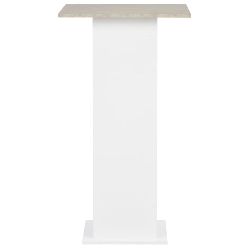 vidaXL fehér és betonszürke bárasztal 60 x 60 x 110 cm