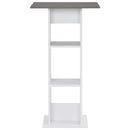 vidaXL fehér és antracitszürke bárasztal 60 x 60 x 110 cm