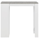 vidaXL fehér bárasztal polccal 110 x 50 x 103 cm