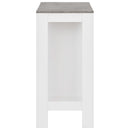 vidaXL fehér bárasztal polccal 110 x 50 x 103 cm