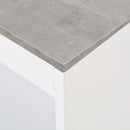 vidaXL fehér bárasztal polccal 110 x 50 x 103 cm
