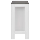 vidaXL fehér bárasztal polccal 110 x 50 x 103 cm