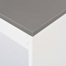 vidaXL fehér bárasztal polccal 110 x 50 x 103 cm