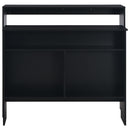 vidaXL fekete bárasztal 2 asztallappal 130 x 40 x 120 cm