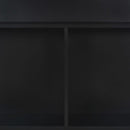 vidaXL fekete bárasztal 2 asztallappal 130 x 40 x 120 cm