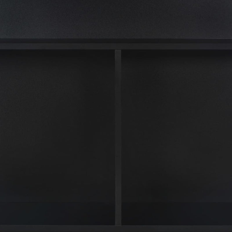 vidaXL fekete bárasztal 2 asztallappal 130 x 40 x 120 cm