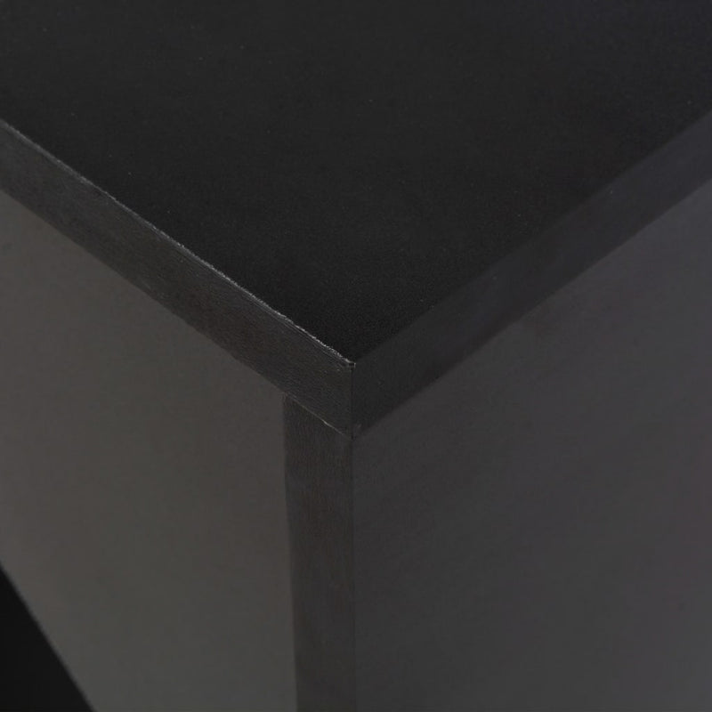 vidaXL fekete bárasztal mozgatható polccal 138 x 39 x 110 cm