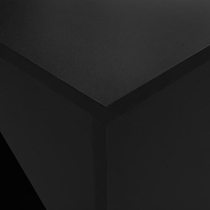 vidaXL fekete bárasztal szekrénnyel 115 x 59 x 200 cm